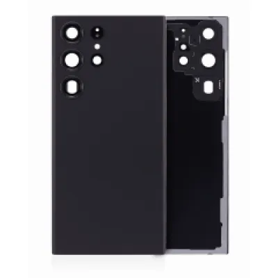 Задня кришка зі скло камери для Samsung Galaxy S23 Ultra 5G (No Logo) (Aftermarket Plus) (Phantom Black)