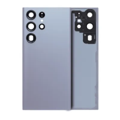 Задня кришка зі скло камери для Samsung Galaxy S23 Ultra 5G (No Logo) (Aftermarket Plus) (Graphite)