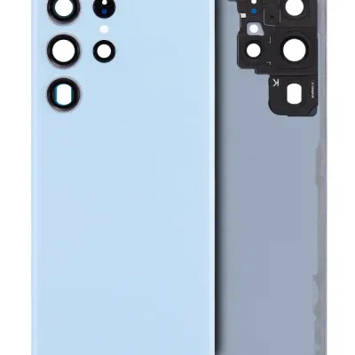 Задня кришка зі скло камери для Samsung Galaxy S23 Ultra 5G (No Logo) (Aftermarket Plus) (Sky Blue)