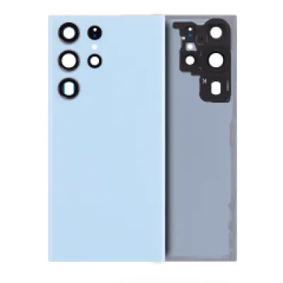 Задня кришка зі скло камери для Samsung Galaxy S23 Ultra 5G (No Logo) (Aftermarket Plus) (Sky Blue)