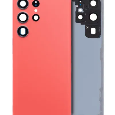Задня кришка зі скло камери для Samsung Galaxy S23 Ultra 5G (No Logo) (Aftermarket Plus) (Red)