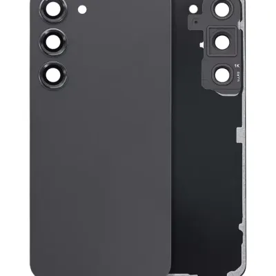 Задня кришка зі склом камери для Samsung Galaxy S23 5G (No Logo) (Aftermarket Plus) (Phantom Black)