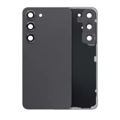Задня кришка зі склом камери для Samsung Galaxy S23 5G (No Logo) (Aftermarket Plus) (Phantom Black)
