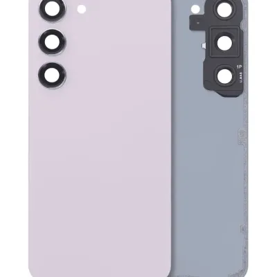 Задня кришка зі склом камери для Samsung Galaxy S23 5G (No Logo) (Aftermarket Plus) (лавандовий)
