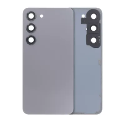 Задня кришка зі склом камери для Samsung Galaxy S23 5G (No Logo) (Aftermarket Plus) (графітовий)