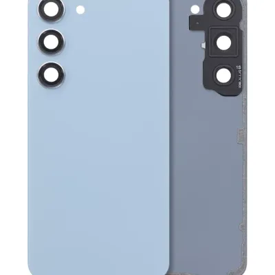 Задня кришка зі склом камери для Samsung Galaxy S23 5G (No Logo) (Aftermarket Plus) (синій)