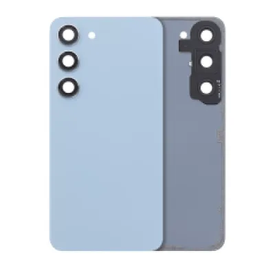 Задня кришка зі склом камери для Samsung Galaxy S23 5G (No Logo) (Aftermarket Plus) (синій)