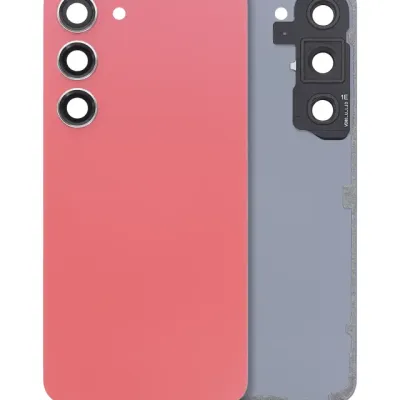 Задня кришка зі склом камери для Samsung Galaxy S23 5G (No Logo) (Aftermarket Plus) (помаранчевий)