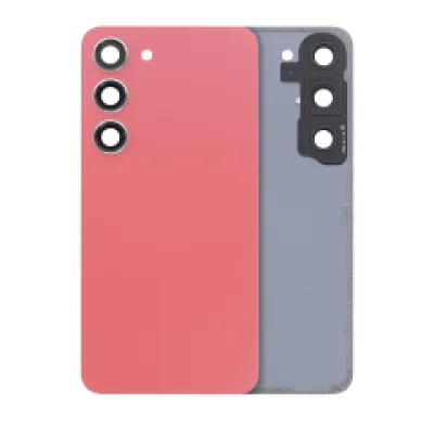 Задня кришка зі склом камери для Samsung Galaxy S23 5G (No Logo) (Aftermarket Plus) (помаранчевий)