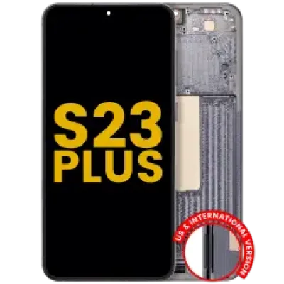 Дисплейний модуль (OLED) з рамкою для Samsung Galaxy S23 Plus 5G (US & International) (Refurbished) (зелений)