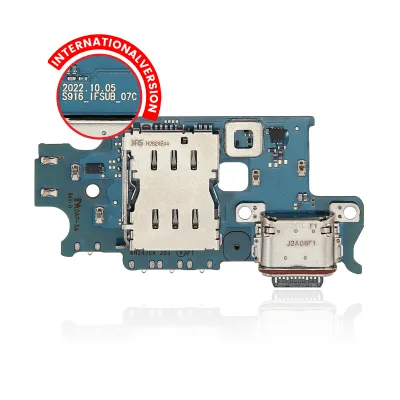 Плата зарядки з читачем SIM для Samsung Galaxy S23 Plus 5G (S916B) (International Version) (Premium)