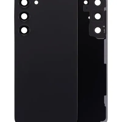 Заднє скло зі склом камери для Samsung Galaxy S23 Plus 5G (без логотипу) (Aftermarket Plus) (Phantom Black)
