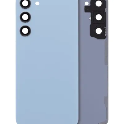 Заднє скло зі склом камери для Samsung Galaxy S23 Plus 5G (без логотипу) (Aftermarket Plus) (Blue)