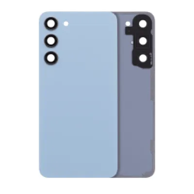 Заднє скло зі склом камери для Samsung Galaxy S23 Plus 5G (без логотипу) (Aftermarket Plus) (Blue)