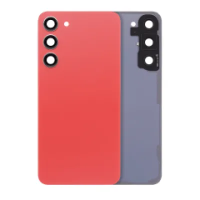Заднє скло зі склом камери для Samsung Galaxy S23 Plus 5G (без логотипу) (Aftermarket Plus) (Orange)