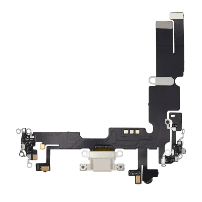 Charging Port Flex Cable For iPhone 14 Plus (Aftermarket Plus) (Starlight)