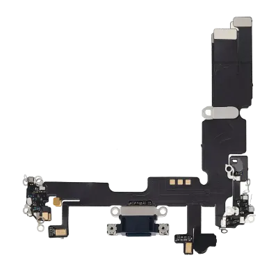 Charging Port Flex Cable For iPhone 14 Plus (Aftermarket Plus) (Midnight)