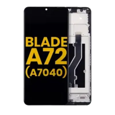 Дисплейний модуль для ZTE Blade A72 4G (A7040) (LCD) з рамкою (Refurbished) (Space Gray)