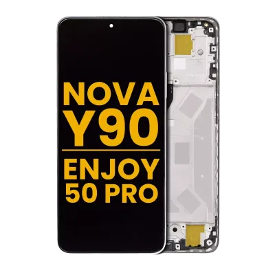 Дисплейний модуль для Huawei Nova Y90 / Enjoy 50 Pro (LCD) з рамкою (Refurbished) (Pearl White)