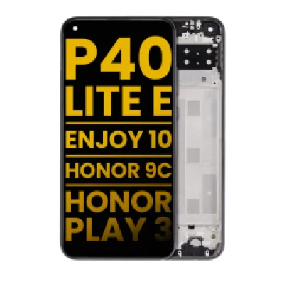 Дисплейний модуль для Huawei P40 lite E / Enjoy 10 / Honor 9C / Honor Play 3 (LCD) з рамкою (Refurbished) (Midnight Black)