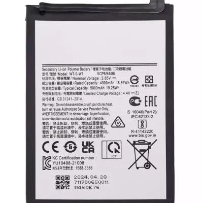 Replacement Battery For Samsung Galaxy A04 (A045 / 2022) / A04E (A042 / 2022) / A14 (A145 / 2023) / A14 5G (A146U / A146P / A146V / A146W / 2023) / A037U / 2021) (WT-S-W1)
