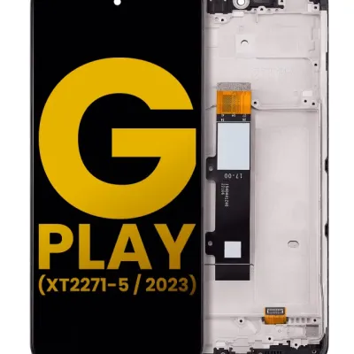 LCD Assembly With Frame For Motorola Moto G Play (XT2271 / 2023) (Refurbished) (All Colors)