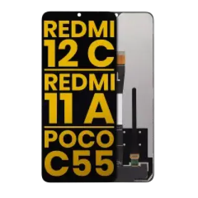 Дисплейний модуль (LCD) без рамки для Xiaomi Redmi 12C / Redmi 11A / Poco C55 (Refurbished) (Усі кольори)