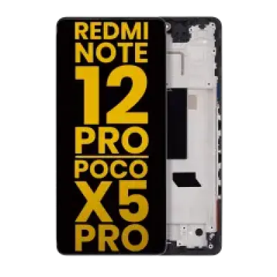 Дисплейний модуль (OLED) з рамкою для Xiaomi Redmi Note 12 Pro 5G / Redmi Note 12 Pro Speed / Xiaomi Poco X5 Pro (Refurbished) (усі кольори)