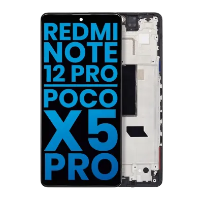 Дисплейний модуль (LCD) з рамкою для Xiaomi Redmi Note 12 Pro 5G / Redmi Note 12 Pro Speed / Xiaomi Poco X5 Pro (Aftermarket: Incell) (усі кольори)