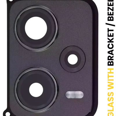 Скло основної камери з рамкою для Xiaomi Redmi Note 12 Pro Plus (Obsidian Black)