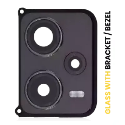 Скло основної камери з рамкою для Xiaomi Redmi Note 12 Pro Plus (Obsidian Black)