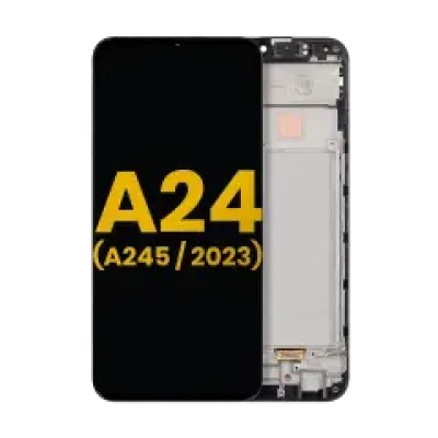 Дисплейний модуль (OLED) з рамкою для Samsung Galaxy A24 4G (A245 / 2023) (Refurbished) (усі кольори)