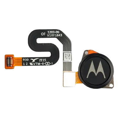 Сканер відбитків пальців з проклейкою для Motorola Moto G7 Play (XT1952-X / 2019) (Genuine OEM) (чорний)