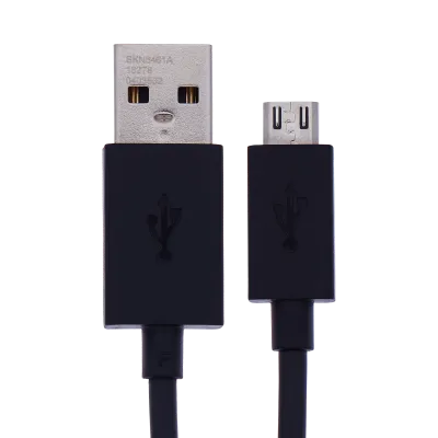 Кабель зарядки Motorola Micro USB — USB-A (новий оригінал, оптова упаковка) (чорний)