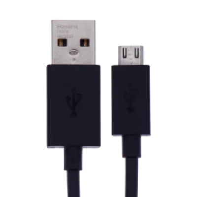 Кабель зарядки Motorola Micro USB — USB-A (новий оригінал, оптова упаковка) (чорний)