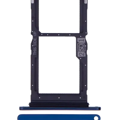 Лоток SIM (Dual Sim) для Motorola One Hyper (XT2027-1 / 2020) (Genuine OEM) (синій)