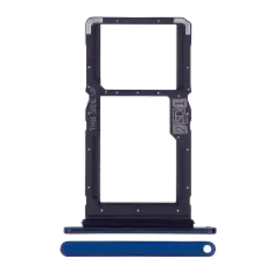 Лоток SIM (Dual Sim) для Motorola One Hyper (XT2027-1 / 2020) (Genuine OEM) (синій)