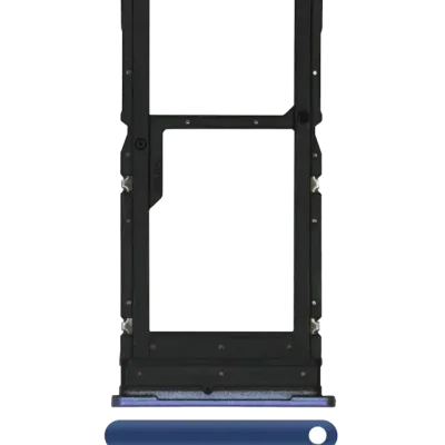 Лоток SIM для Motorola One 5G (XT2075-1 / XT2075-2 / 2020) (Genuine OEM) (Prussian Blue)