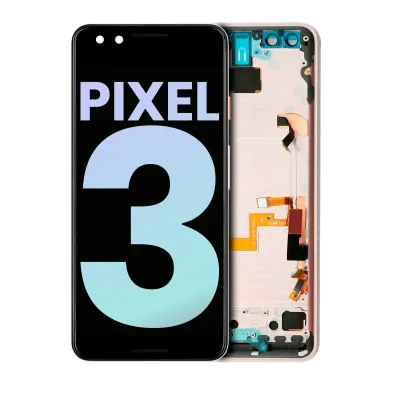 Дисплейний модуль (OLED) з рамкою для Google Pixel 3 (Genuine OEM) (Pink)