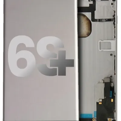 Задня кришка з малими деталями для iPhone 6S (No Logo) (Aftermarket Plus) (сріблястий)