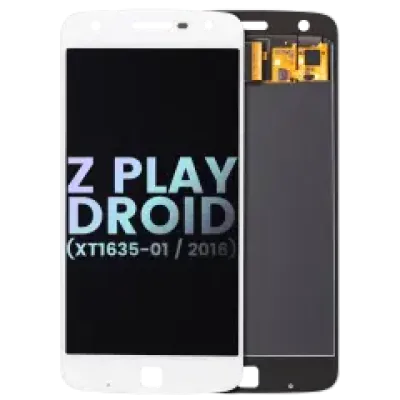 Дисплейний модуль без рамки для Motorola Moto Z Play Droid (XT1635-01 / 2016) (Genuine OEM) (білий)