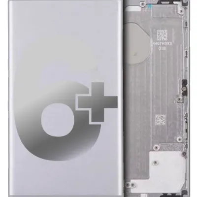 Задня кришка з малими деталями для iPhone 6 Plus (No Logo) (Aftermarket Plus) (сріблястий)