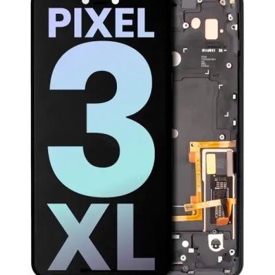 OLED Assembly With Frame For Google Pixel 3 XL (Genuine OEM) (Just Black)