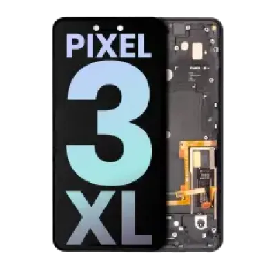 Дисплейний модуль (OLED) з рамкою для Google Pixel 3 XL (Genuine OEM) (Just Black)