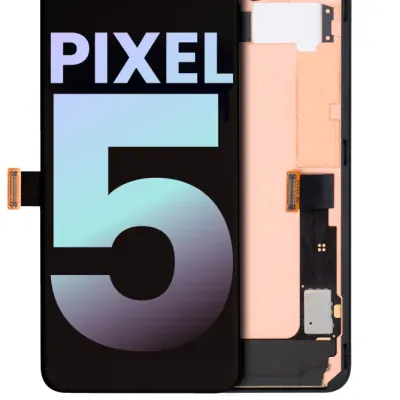 OLED Assembly With Frame For Google Pixel 5 (Genuine OEM) (Just Black)