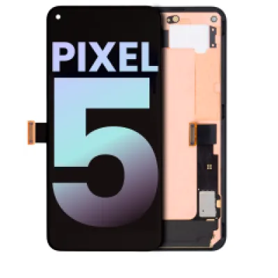 Дисплейний модуль (OLED) з рамкою для Google Pixel 5 (Genuine OEM) (Just Black)