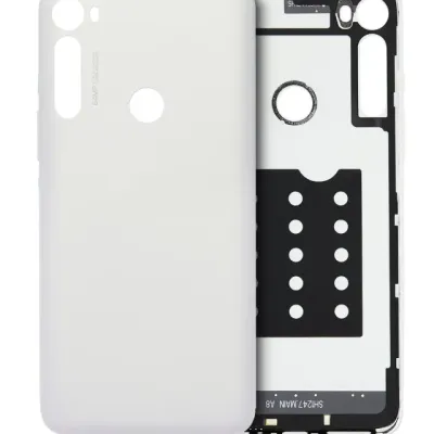 Back cover Glass For Motorola One Fusion Plus (XT2067 / 2020) (Genuine OEM) (Moonlight White)