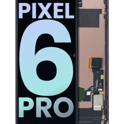 Дисплейний модуль (OLED) з рамкою (із датчиком відбитків) для Google Pixel 6 Pro (Genuine OEM) (All Colors)