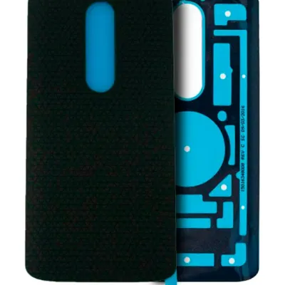 Back cover Glass For Motorola Moto Droid Turbo 2 (XT1585 / 2015) Moto X Force (XT1580 / 2015) (Genuine OEM) (Black)