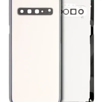 Задня кришка зі скло камери для Samsung Galaxy S10 (Service Pack) (Crown Silver)